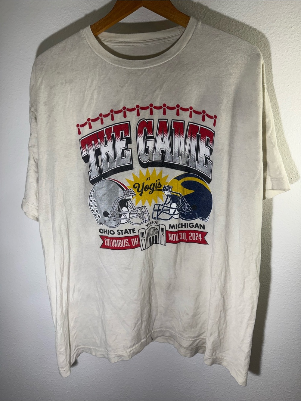 The Game 2024 Ohio State vs Michigan Graphic T-Shirt - White
